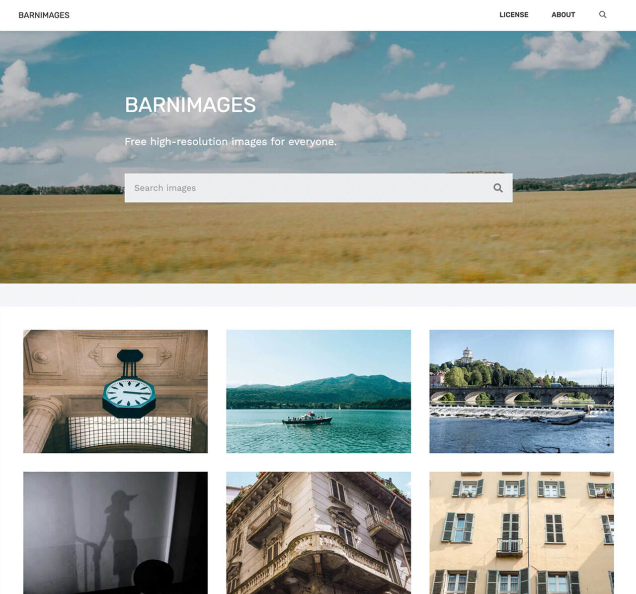 BARNIMAGES 公式サイト画像